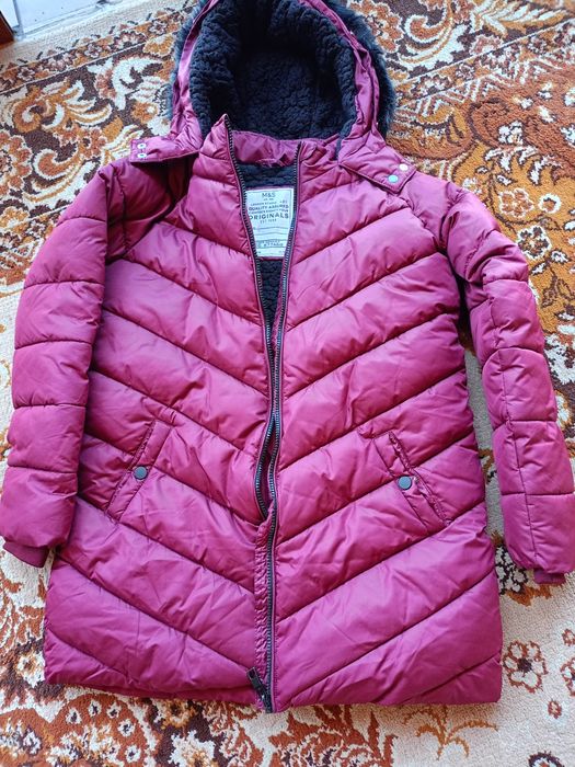 Kurtka M&S z kapturem dłuższą rozmiar 146