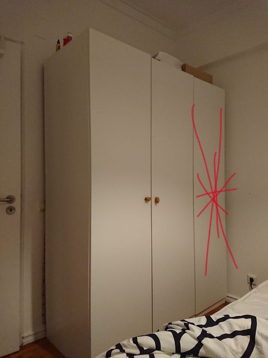 Roupeiro ikea pax 100 --altura 201cm