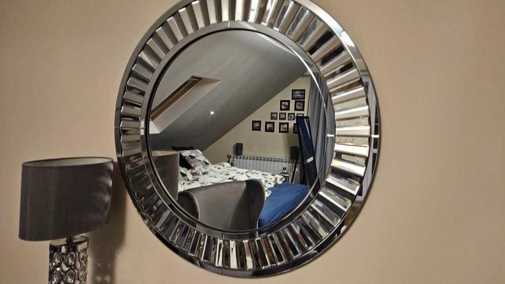 Wielkie lustro 100 cm glamur Westwing