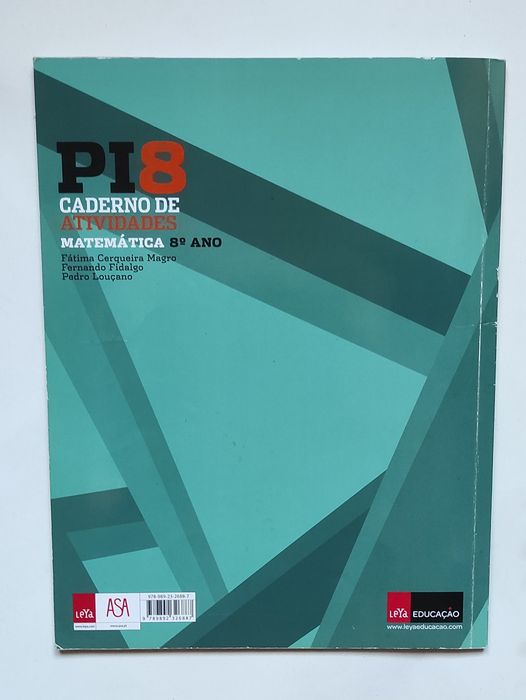 Caderno de atividades PI8 matemática 8ºano