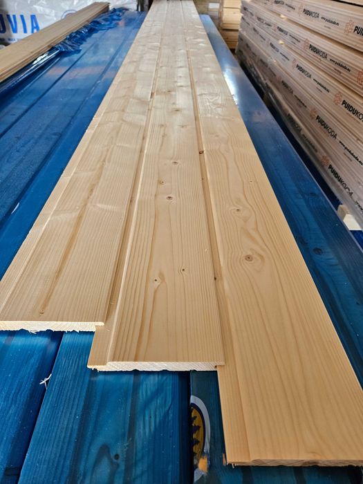 Deska elewacyjna | Softline 18x146mm AB | podbitka | świerk skandynaws