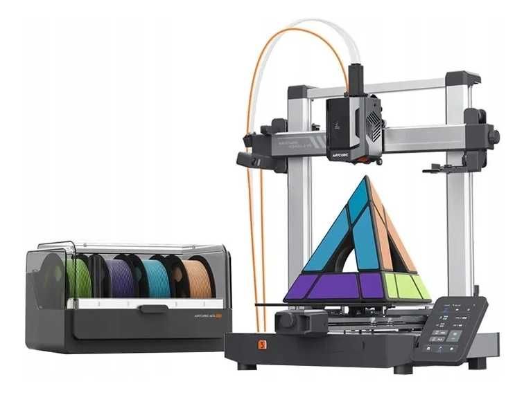 Drukarka 3D Anycubic Kobra 3 V2 Combo + ACE Pro – Wielokolorowa, Powystawowa