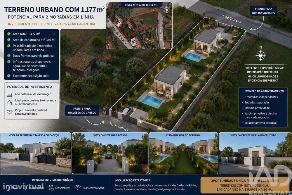 Terreno em Salir de Matos de 340,00 m2