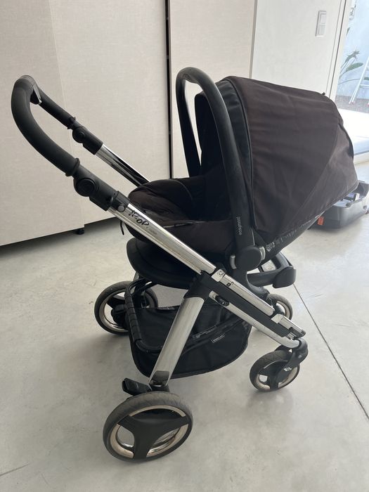 Carrinho BebeCar com ovo e base isofix para automovel