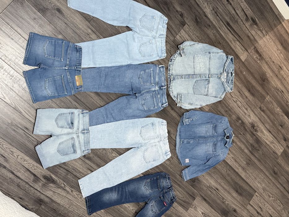 Джинси , джинсовий піджак H&M, Zara, F&F зріст  104, 110, 116