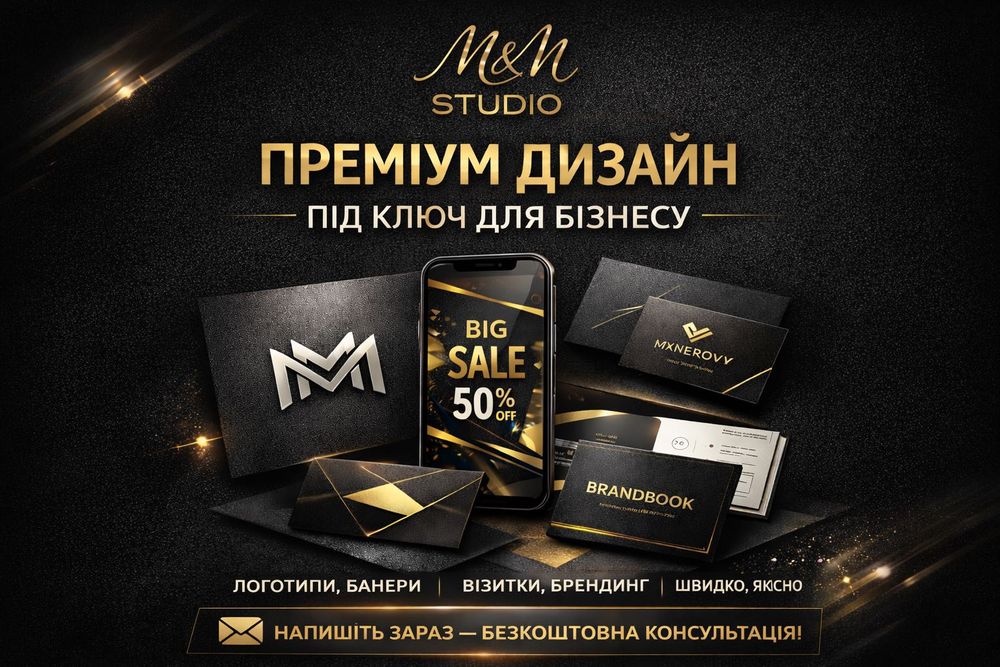 Преміум логотипи та дизайн під ключ | M&M Studio