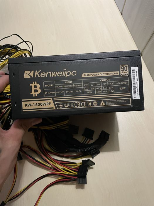 Блок питания 1600W 90 Plus Gold