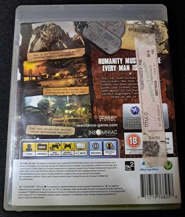 Resistance 2 – Jogo PS3