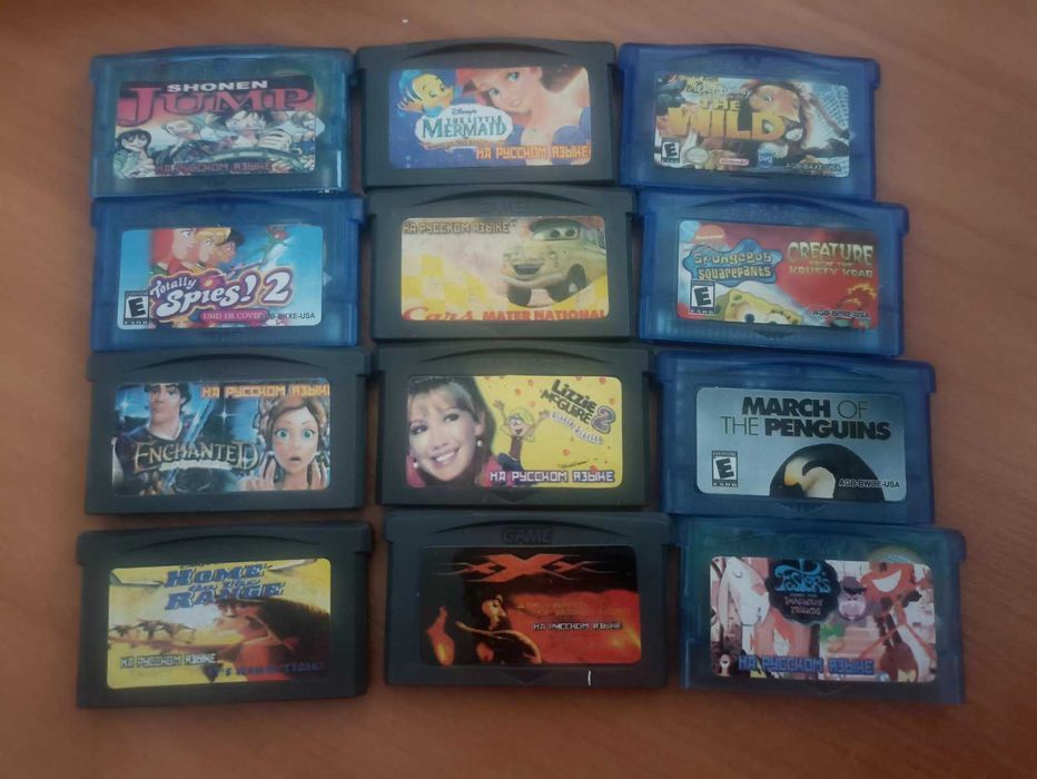 продам картриджи на геймбой (цена за 10 штук)