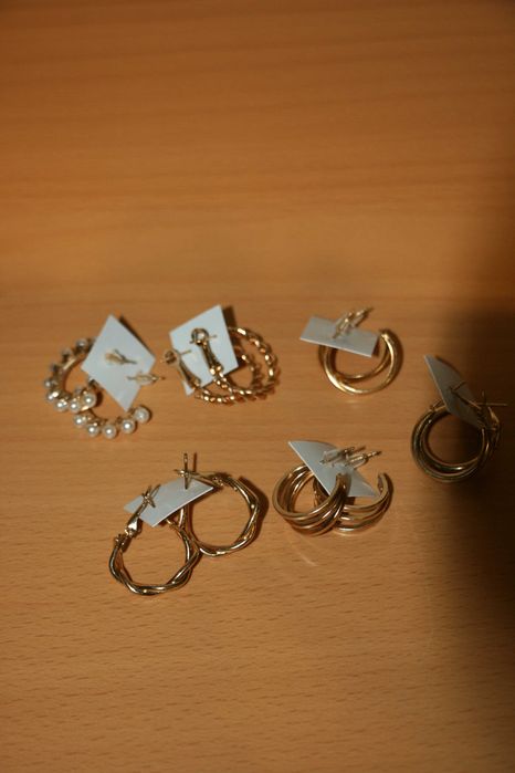 Conjunto 6 Argolas Douradas - NOVO