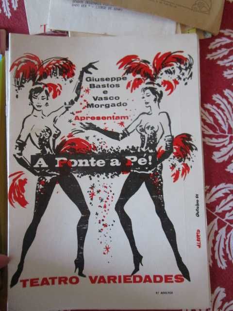 programas antigos de Teatro de Revista