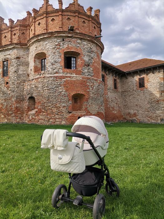 Універсальна коляска 2 в 1 Baby Pram (Екошкіра) — М'яка амортизація
