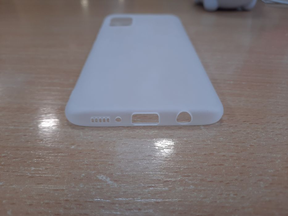 Чехол для Samsung A51 — новый, матовый, белый