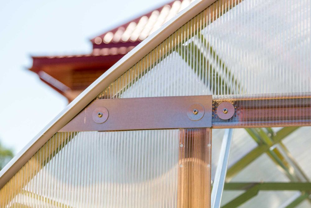 Szklarnia od 3x2 do 3x12 z poliwęglanu | 360 kg/m² | 10 lat gwarancji