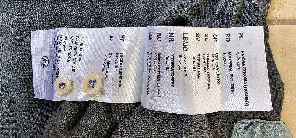 Okazja..MARCO POLO nowa lniana koszula męska rozmiar XXL z metkami