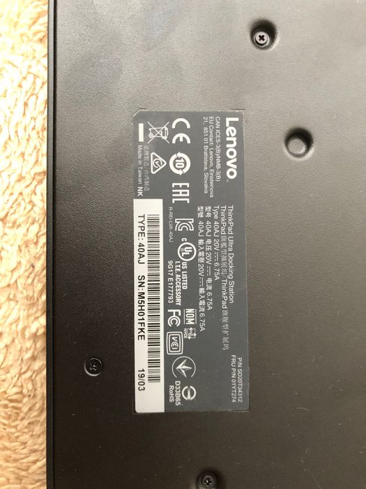 Док станція lenovo 40AJ (ThinkPad Ultra Dock)