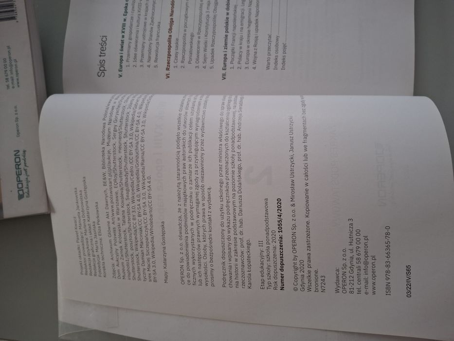 Podręcznik Historia 2 Operon cześć 1 i 2
