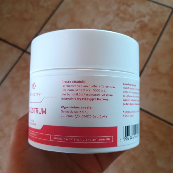Colostrum firmy GENACTIVE