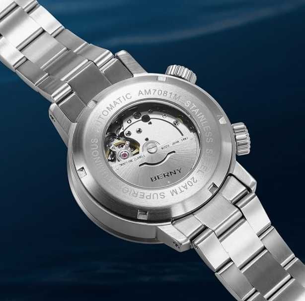 Zegarek BERNY zegarek en's Automatic Compressor Diver WatchAM7081MS
