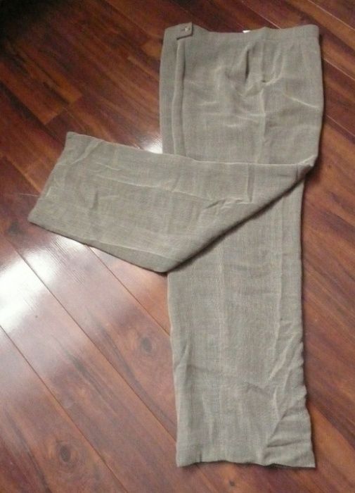 GERRY WEBER zielonkawe proste spodnie 40 42