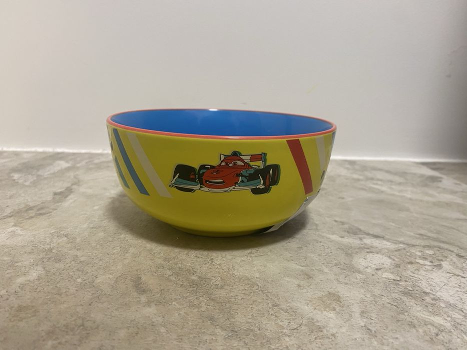Пиала, салатник, миска, тарелка детская тачки cars