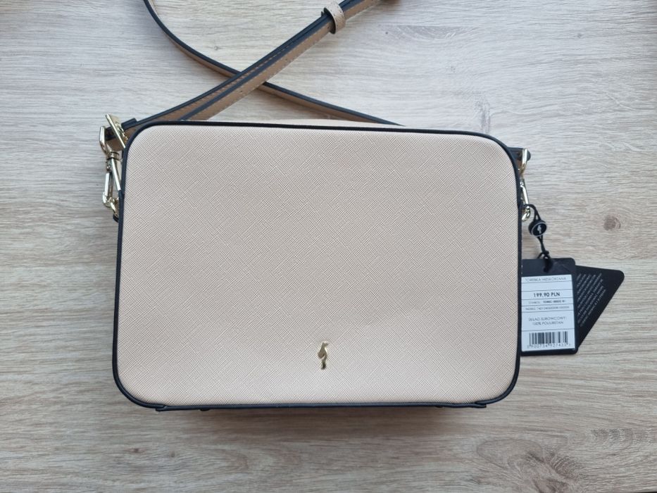 Nowa torebka damska Ochnik beżowa