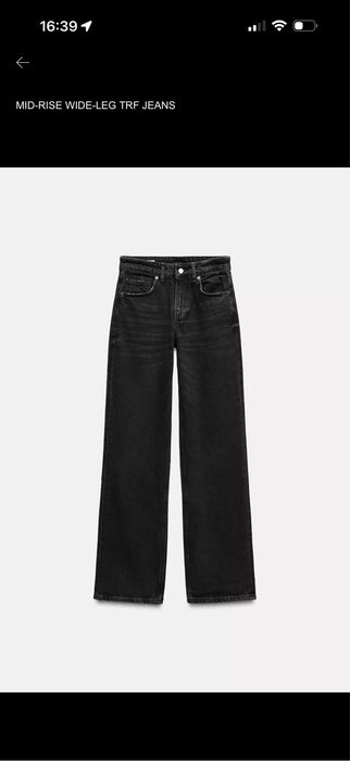 Джинси чорні Зара, черные джинсы Zara