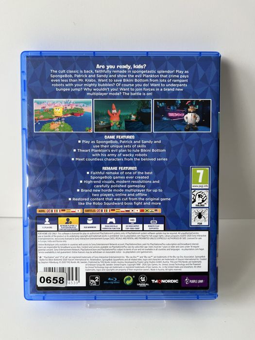 PS4 | SpongeBob: Battle for Bikini Bottom Rehydrated