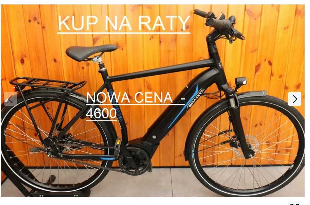 Rower elektryczny Sparta M8TB. H 56. Na Pasku RATY