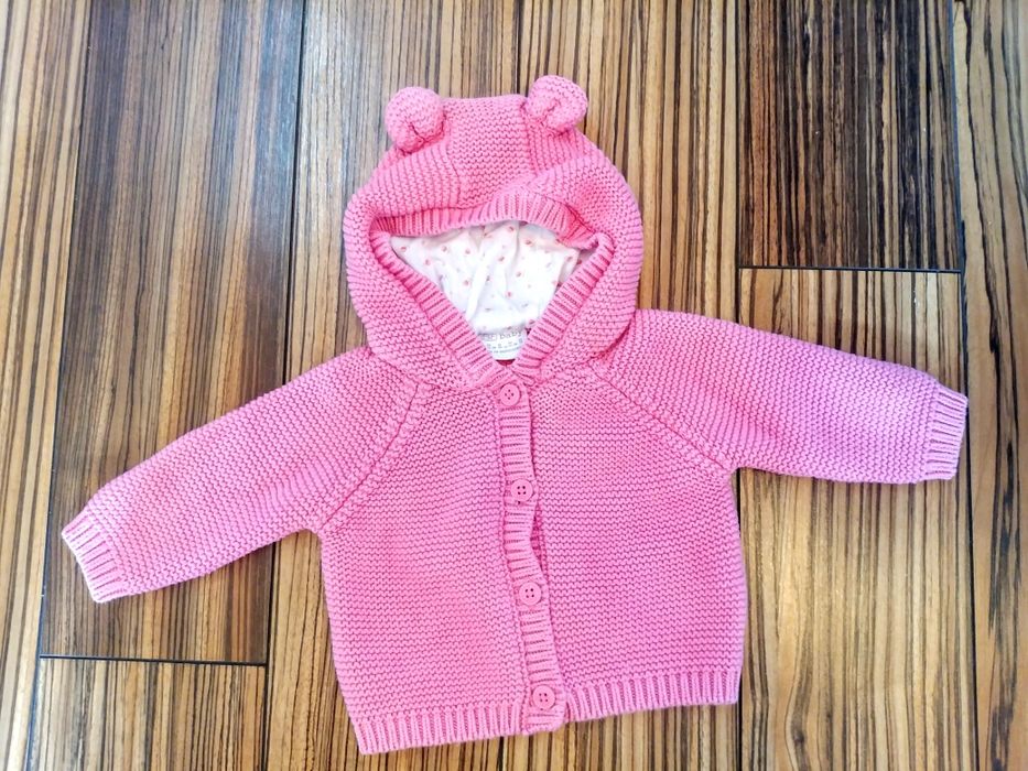 Sweterek bluza f&f 0-3m 62cm