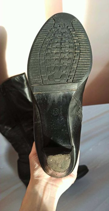 сапожки жіночі зимові шкіряні (Натуральна шкіра, Натуральна Цигейка)