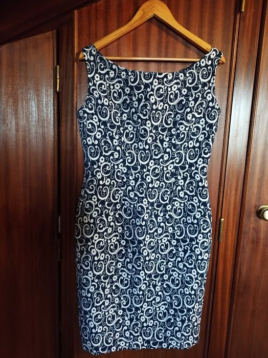 Vestido decote barco