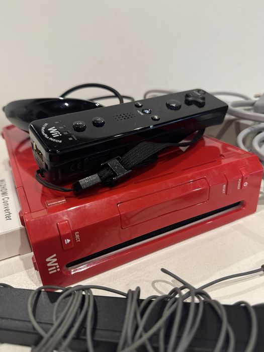 Nintendo Wii vermelha edição super Mário