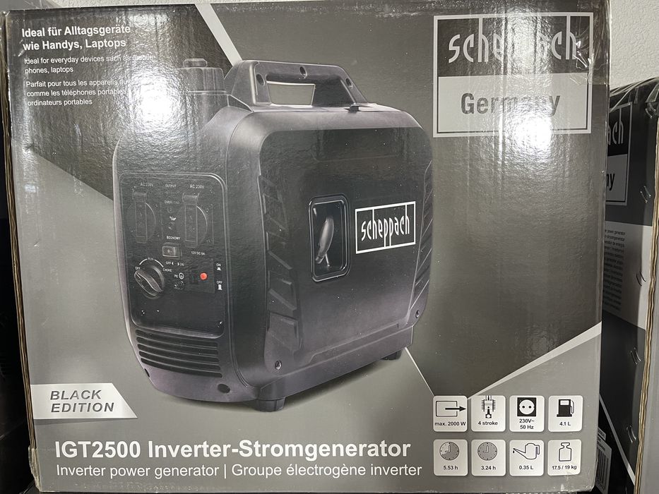 scheppach інверторний генератор новий запакований!