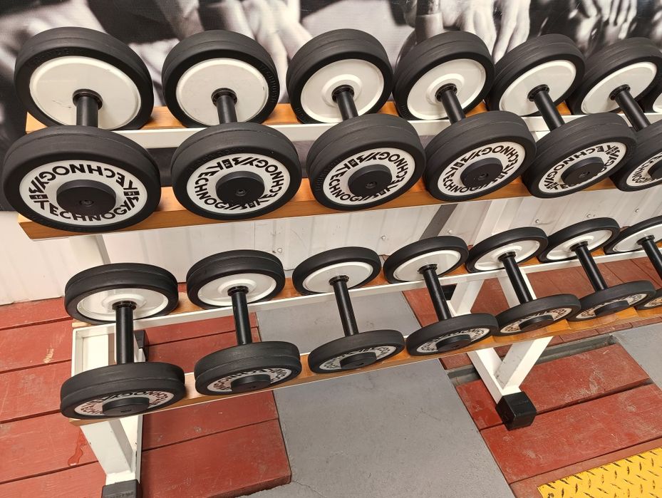 Zestaw hantli Technogym Isotonic! OLDSCHOOL! Super stan!
4 - 22kg