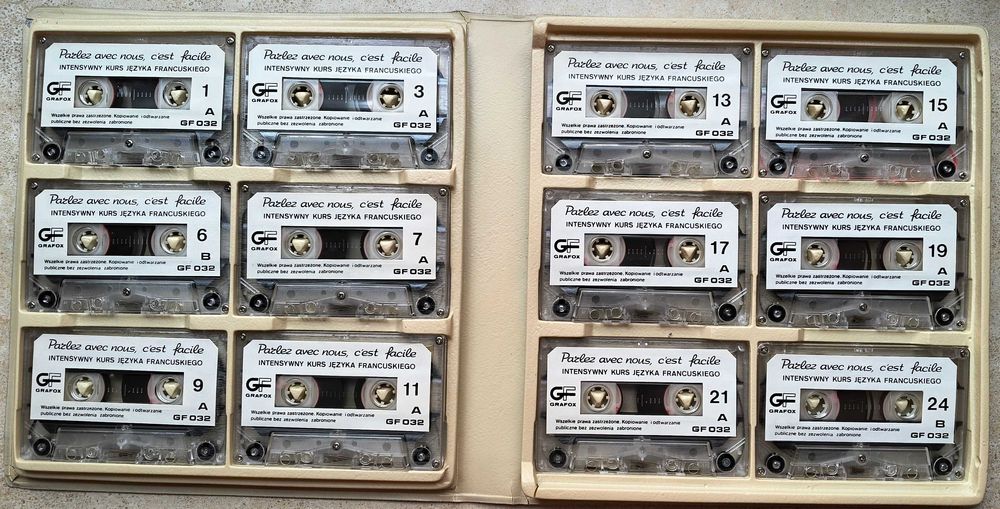 Kurs języka francuskiego na kasetach