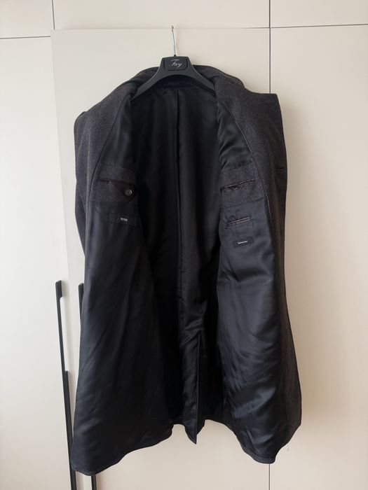 Hugo boss  zegna corneliani пальто шерсть