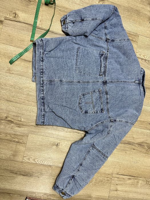 Джинсова куртка утеплена оверсайс