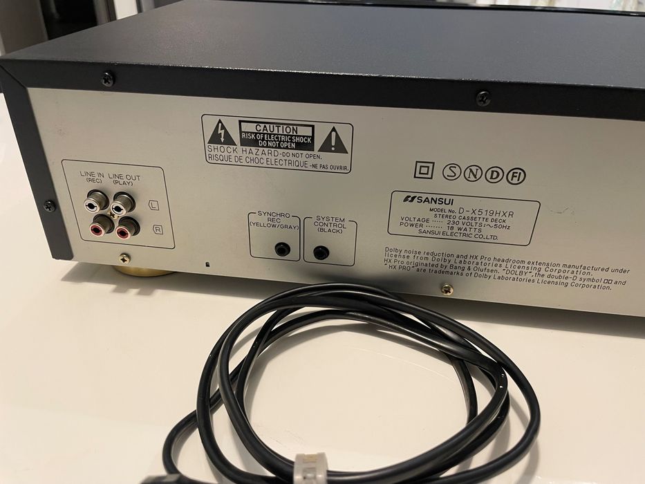 Leitor k7 SANSUI D-X519HXR