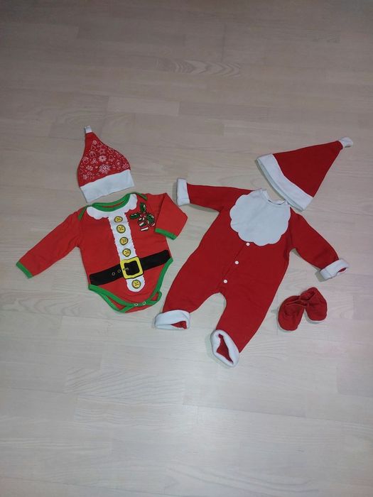 Ромпер новорічний Санта 1-3міс