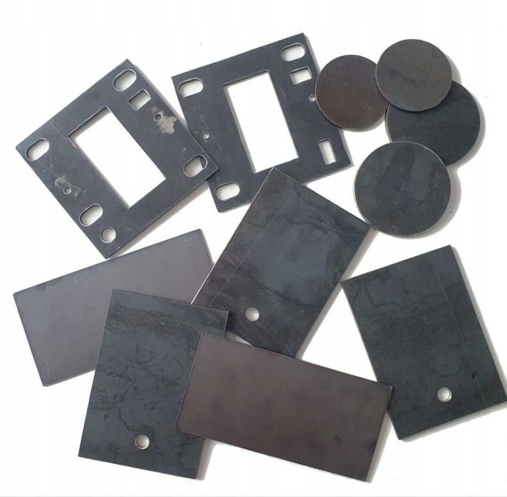 Blacha stalowa formatka marka wypałki 100x100x12