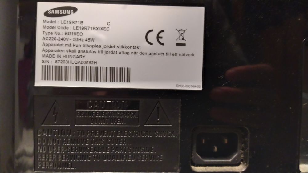 Televisão/Monitor Samsung 19 polegadas