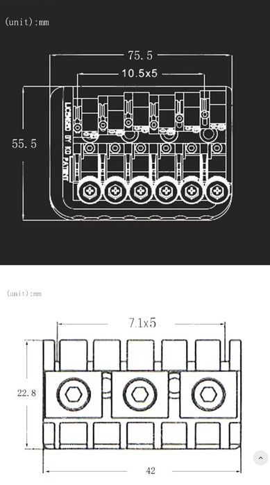 Гітарний бридж для безголової гітари