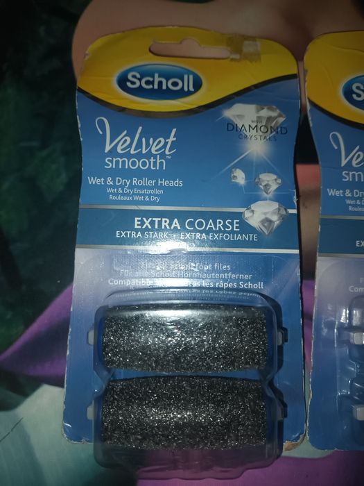 Насадки роликовые к пилке Diamond Crystals Velvet Smooth Scholl 2шт