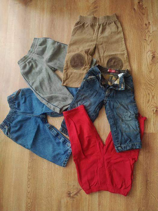 Spodnie chłopięce, jedne ocieplane