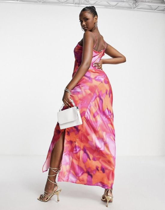 Sukienka Maxi długa print I Saw It First S