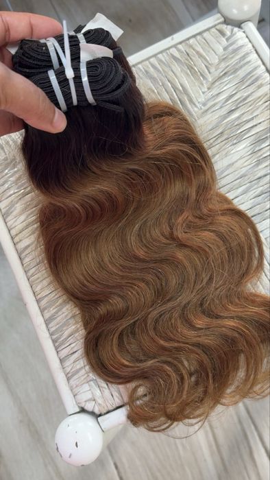 Cabelo humano ondulado  35cm