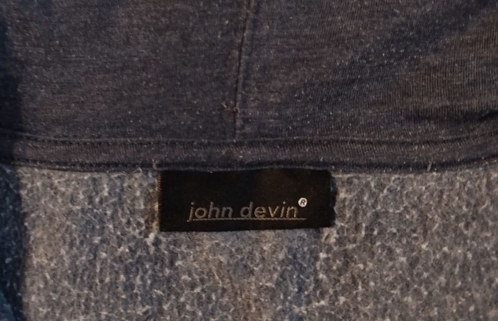 Мужское худи на молнии john devin (размер L) | Стильная кофта зипка с капюшоном