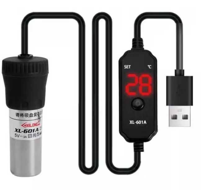 Нагрівачі акваріумні від USB 5, 10, 20 Вт, Xilong XL-601, XL-601А