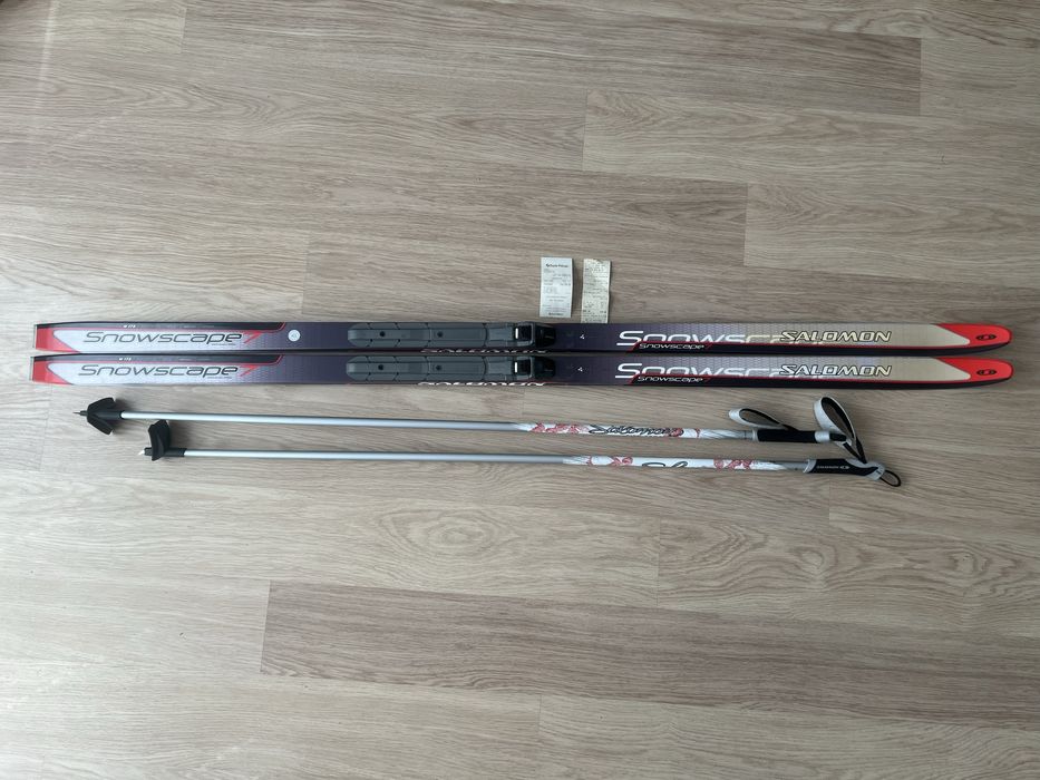 Zestaw Narty biegowe + Buty + Kije Salomon jak nowe